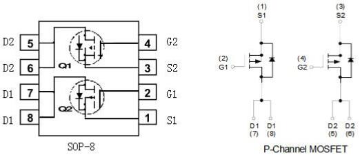 PFC電路碳化硅二極管，KIA4953,-5.3A/-30V