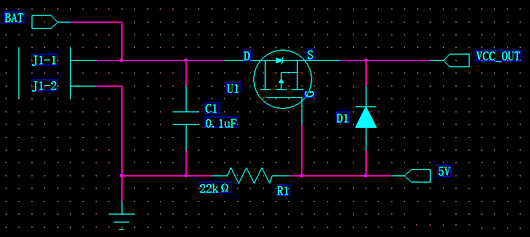 外部電源和鋰電池自動(dòng)切換電路（雙電源切換）-KIA MOS管